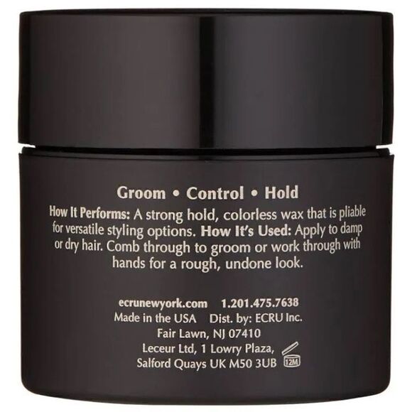 New in Box Ecru Dry Wax Strong Hold 1.69 0z - Picture 2 of 5